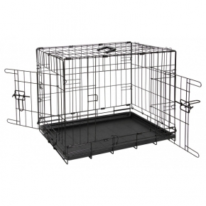 Animal Instincts Black Comfort Crate 43" X 28" X 32.5" Or 109 X 71 X 78Cm Size 4